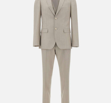 Abito tre pezzi slim fit in lana vergine 50561836 068 BOSS 