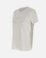 T-shirt in jersey con logo ricamato MA71G61E2 270 ELISABETTA FRANCHI 