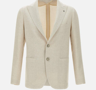 Blazer  in lana vergine e lino 1SMC26K 470001X3177 TAGLIATORE 