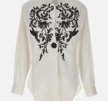 Giacca con ricamo gioiello CS014 WHITE JACQUES WEI 