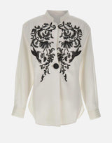 Giacca con ricamo gioiello CS014 WHITE JACQUES WEI 