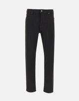 Pantaloni con fit affusolato in denim elasticizzato 50560463 001 BOSS 