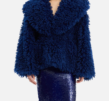 "Faux Fur Belted Jacket" 114647 1587 ROTATE BIRGER CHRISTENSEN 