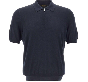 Polo in misto lana con zip 43166 16401598 GRAN SASSO 