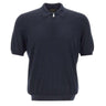Polo in misto lana con zip 43166 16401598 GRAN SASSO 