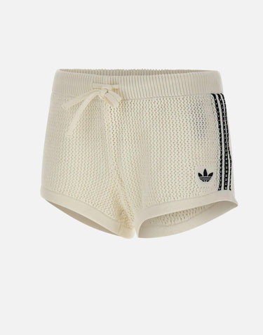 Shorts a maglia uncinetto KC6477 WHITE ADIDAS 