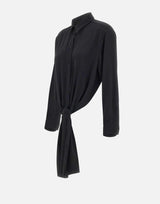 Camicia asimmetrica annodata S52DT0049 S43455900 MM6 MAISON MARGIELA 