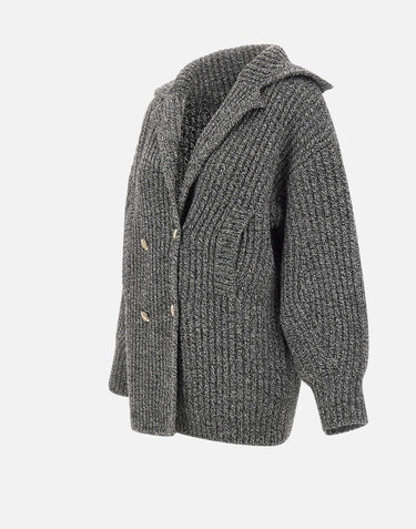 Giacca in maglia di lana CF5402MA65N U9780 LIU-JO 