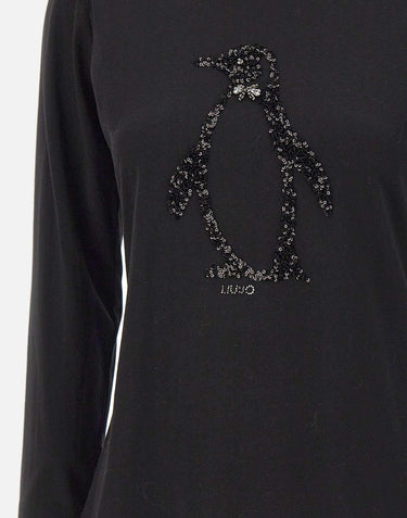 Maglia in cotone MF5519JS923 P9142 LIU-JO 