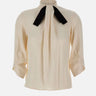 Blusa con fiocco firmato CA17866E2 E84 ELISABETTA FRANCHI 