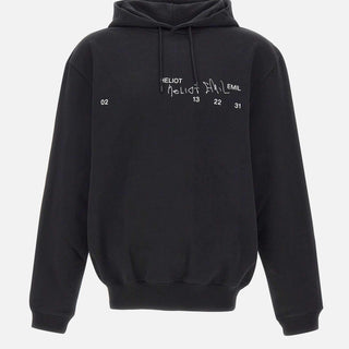 Felpa "Fulgens Hoodie" M08081 BLK01 HELIOT EMIL 