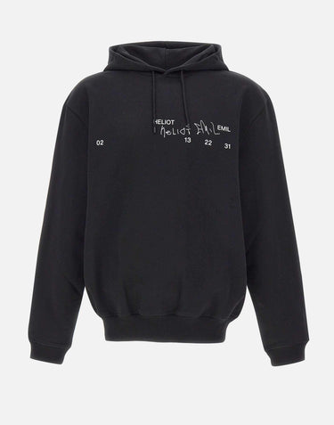 Felpa "Fulgens Hoodie" M08081 BLK01 HELIOT EMIL 
