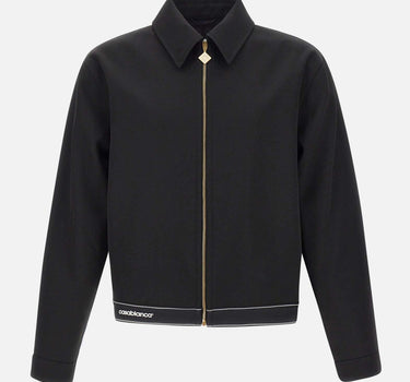 "Sports Tailoring Black Wool Jacket" MPF25JK425 01 CASABLANCA 