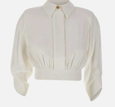 Camicia in georgette con nodo dietro CA14761E2 360 ELISABETTA FRANCHI 