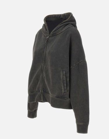 Felpa over con cappuccio e zip ESSS26HO03012 0392 ENTIRE STUDIOS 