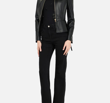 Giacca slim-fit in tessuto spalmato<BR/><BR/> CF5203E0624 22222 LIU-JO 