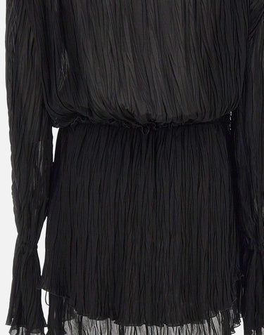 Abito plissettato in georgette 2A771A N0990 BLUMARINE 