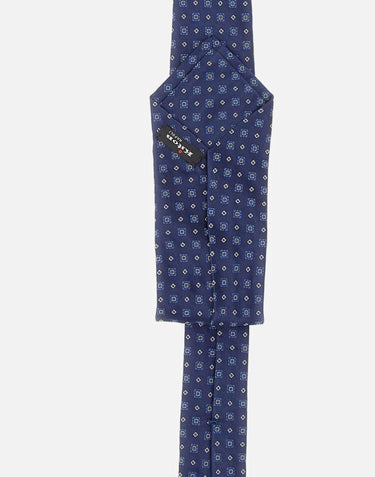 Cravatta in seta con motivo geometrico UCRVKRC01M1702 000 KITON 