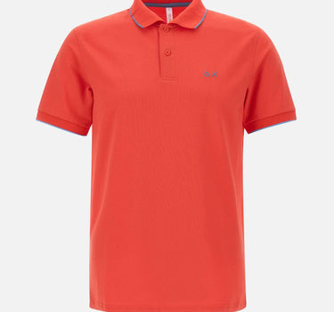 "Small stripes on collar polo" A35110 10 SUN68 