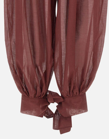 Pantaloni "Noor" TM190455A TNC108ROUGENOIR THE ANDAMANE 