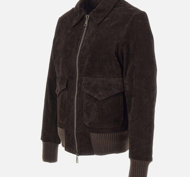 Giacca in pelle GU26F20010BCSD MOKA GIORGIO BRATO 