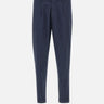 Pantaloni "Marc-El" misto lino e cotone stretch P616LS 34164002 RE-HASH 