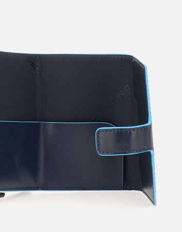 "Compact Wallet" PP5649B2BLR BLU2 PIQUADRO 