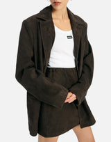 Blazer over in pelle scamosciata 115580 573 ROTATE BIRGER CHRISTENSEN 