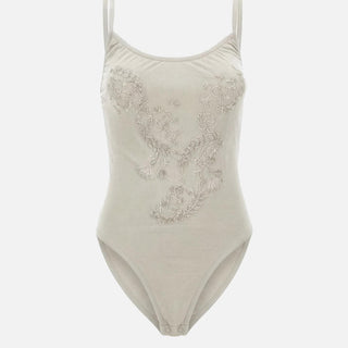 Body con ricamo gioiello BX004 GREY JACQUES WEI 