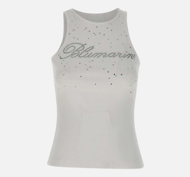 Top con punti luce in cotone stretch 4T070A N0103 BLUMARINE 
