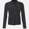 Giacca in pelle cerata GU26S9486BISSNOW NERO GIORGIO BRATO 