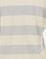 Maglia a righe con scollo a V 57220 23702005 GRAN SASSO 