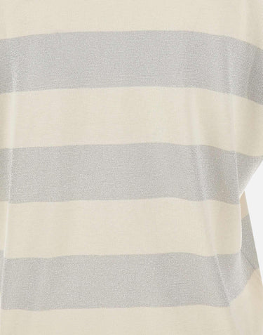 Maglia a righe con scollo a V 57220 23702005 GRAN SASSO 
