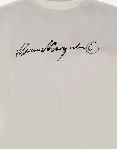 T-shirt con firma Margiela SH0GC0077 M20258101 MM6 MAISON MARGIELA 