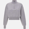 "Fine merino sweater half zip" 1425KJU006610B MELANGE VICTORIA BECKHAM 