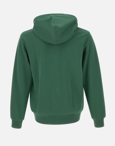 Felpa in cotone con zip e cappuccio SH9809 132 LACOSTE 