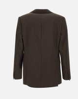 Blazer "Giovanni" in lana W24MTLG401 COFFEE OFFICINE GENERALE 
