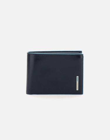 Portafoglio "Blue Square" in pelle PU1392B2R BLU2 PIQUADRO 
