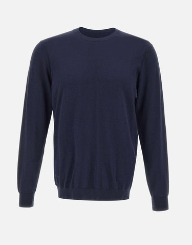 Maglia in seta e cotone DK87046 BLU DIKTAT 