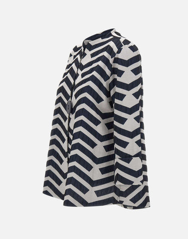 Giacca casual con fantasia geometrica 261097 4252 JOSEPH RIBKOFF 