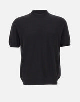 Maglia in seta a maniche corte A023F600 9000 PAOLO PECORA