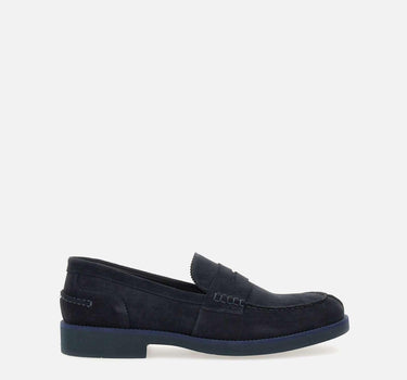 Mocassini "Velour" in camoscio LM10342CR VELURNAVY DUCA DEGLI ABRUZZI 