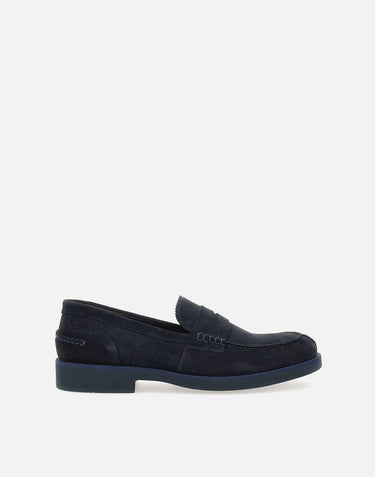 Mocassini "Velour" in camoscio LM10342CR VELURNAVY DUCA DEGLI ABRUZZI 