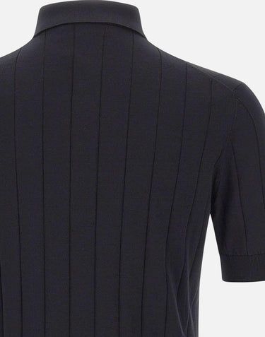 Polo in crepe di cotone PL1MC CR14C990 FILIPPO DE LAURENTIIS 