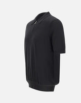 Polo in misto lana con zip 43166 16401099 GRAN SASSO 