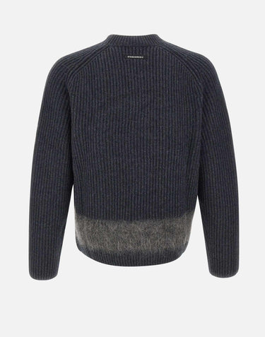 Maglione con intarsio melange S74HA1547 D13150859 DSQUARED2 