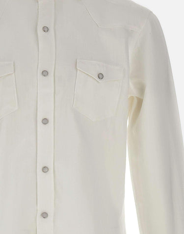 Camicia in misto cotone con taschini WSU02P2054260U 0001 BARBA 