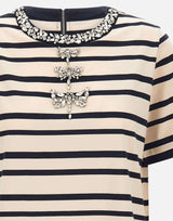 T-shirt con ricamo gioiello G349Z100637N 001 ELENA MIRO' 