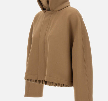 "Oversized Roll Neck Bomber Jacket" 1425WJK006837A DKCAMEL VICTORIA BECKHAM 