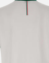 T-shirt in cotone elasticizzato con bandiera 50562134 120 BOSS 